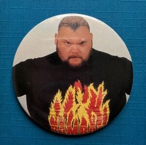 10/$25 WWF Bam Bam Bigelow Handmade Vintage 2.25" Button